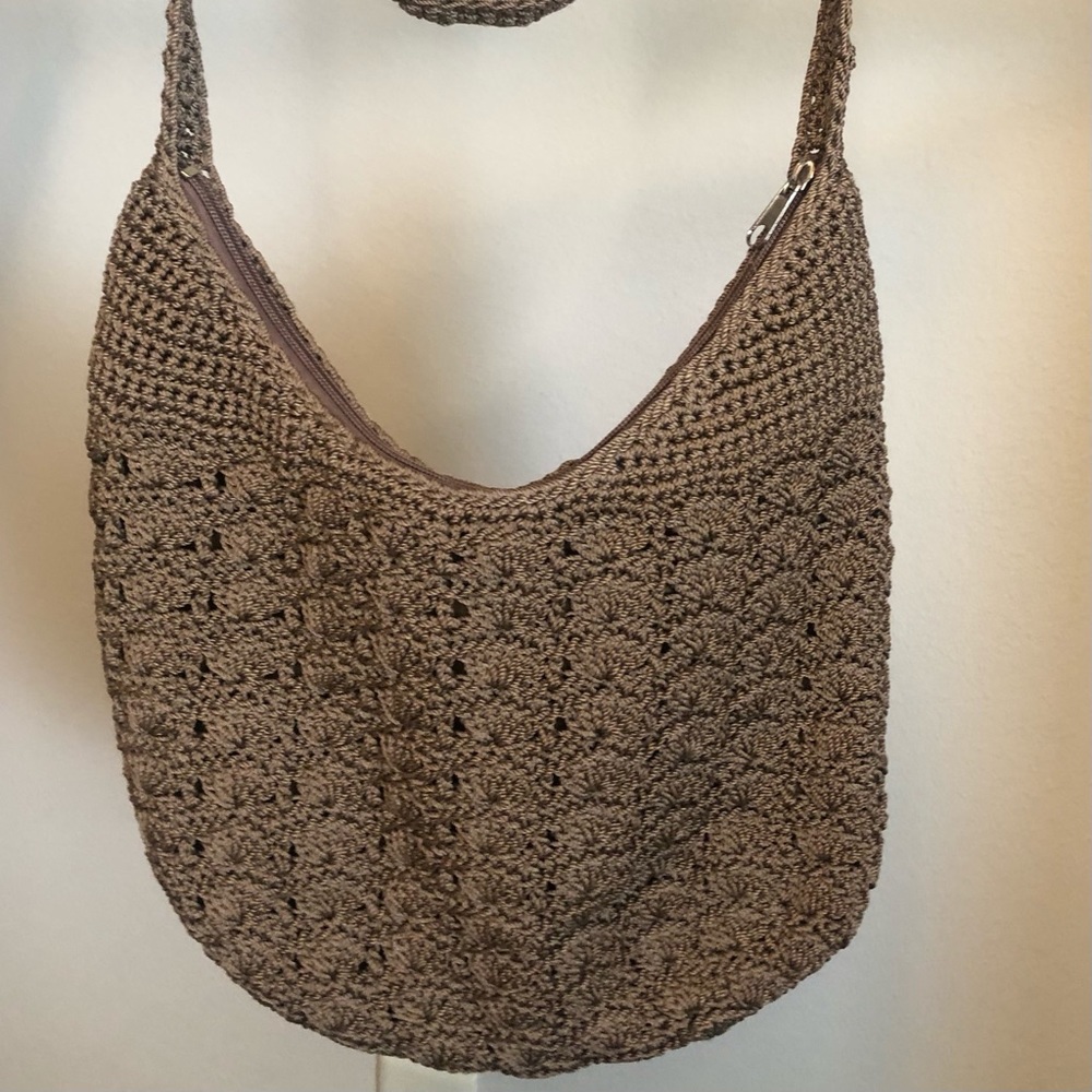 Crocheted crossbody purse